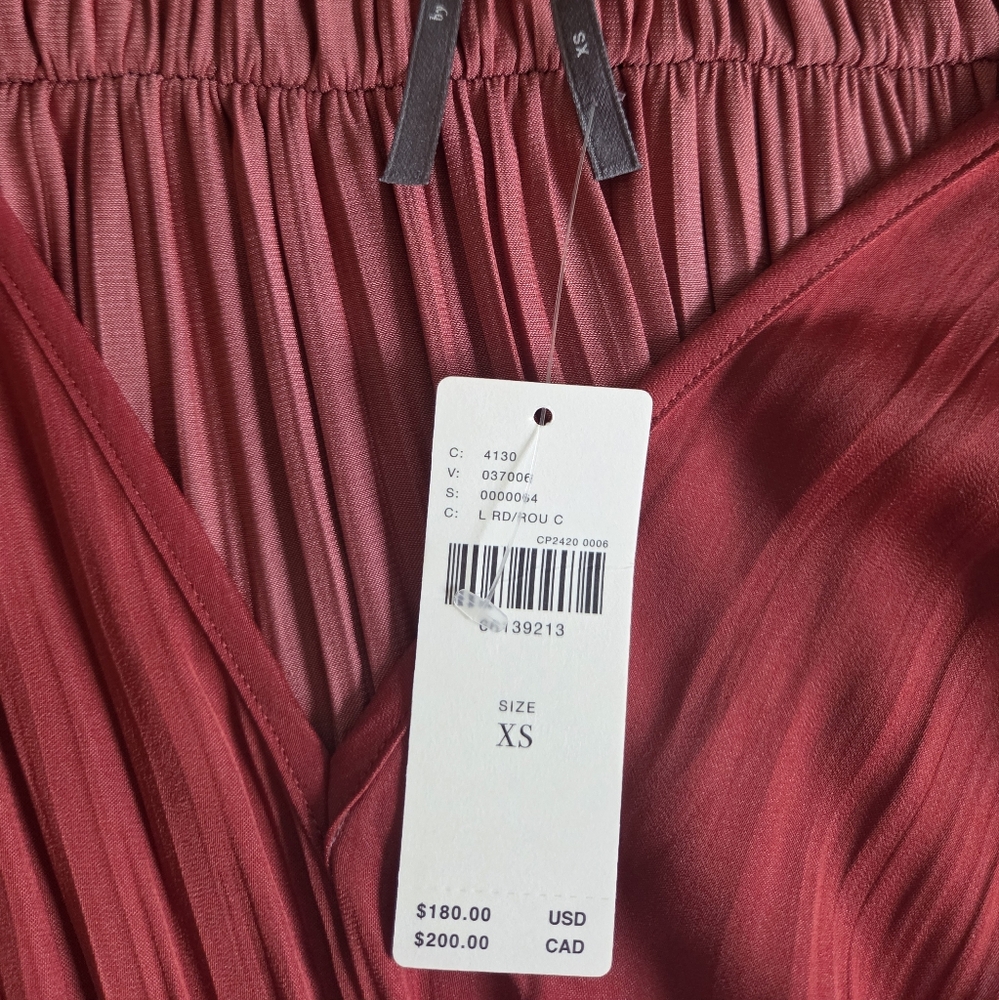 Anthropologie Deep Red Long Sleeve Dress - Picture 4 of 6